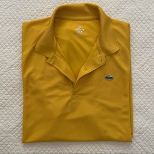 Lacoste yellow men’s polo 2xl euc